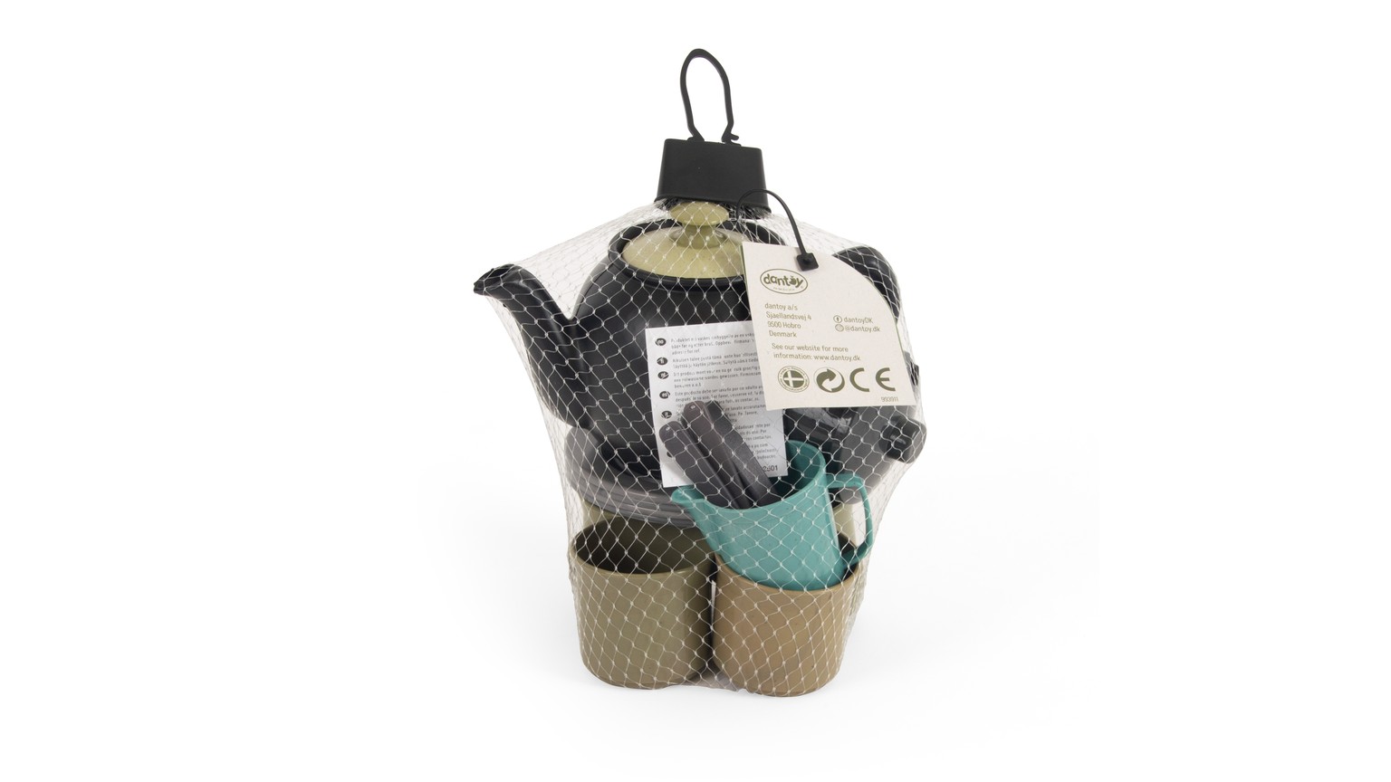 Green Bean Tea Set, 17 Pieces